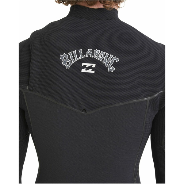 2024 Billabong Heren Furnace 4/3mm Borst Ritssluiting Wetsuit ABYW100187 - Black